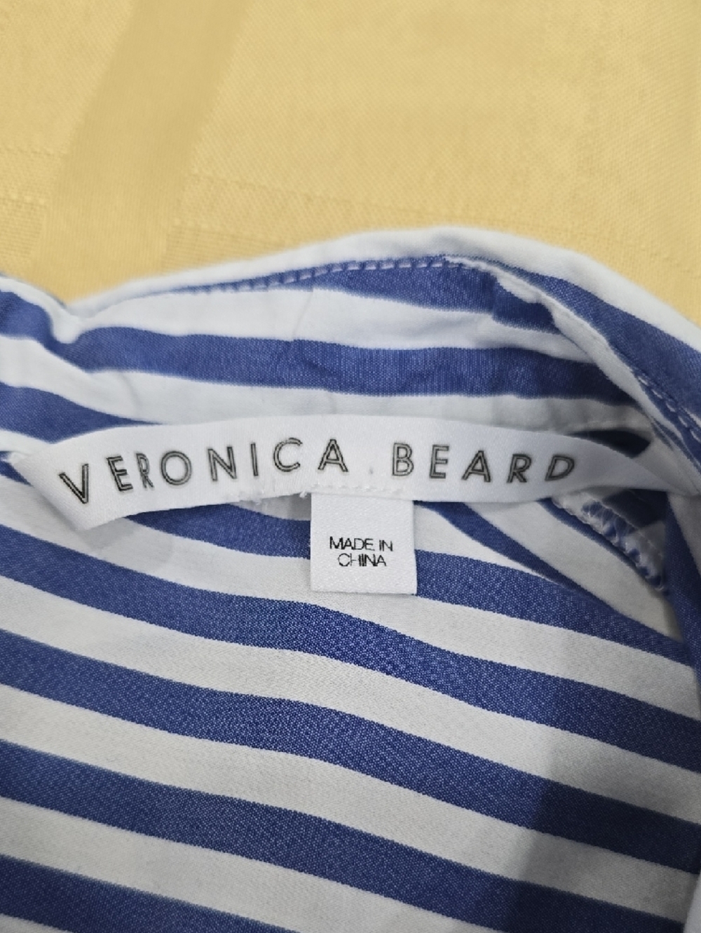 Veronica Beard Moonlight Baylor Striped Button-Front Bustier Combo Shirt - Picture 11 of 15